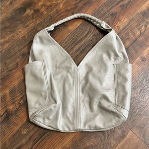 SATCHEL. HANDMADE IN SAVANNAH, GEORGIA BOHO JILL STEEL LEATHER BAG NWT $475